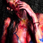 body paint shower glamour